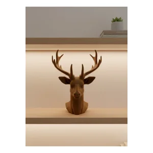 Dekoratif Kahverengi Geyik Biblo Salon ve Raf Dekoru - EMTHBA5411-8882