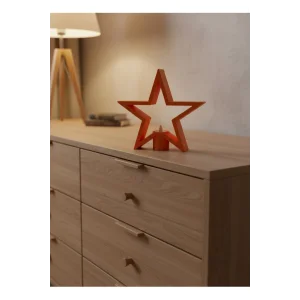 Dekoratif Yıldız Şeklinde Turuncu Mumluk Ev Aksesuarı - EMTHBA4100-2788