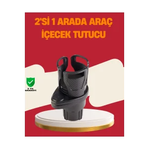 Otomobil Bardak Tutucu İkisi Bir Arada 360° Dönebilen Geniş Kapasiteli - EMTHBA6766-5212