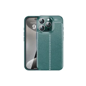 iPhone 16 Pro Max Kılıf Auto Focus Kapak - Koyu Yeşil-(5796) - EMTHBA9702-7423