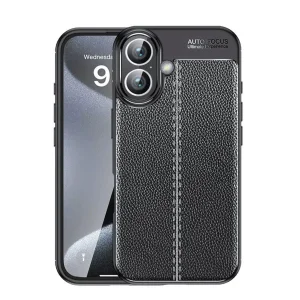 iPhone 16 Plus Kılıf Auto Focus Kapak - Siyah-(5796) - EMTHBA6099-5804