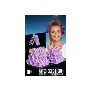 HSNET Kafes Gece Bigudisi 2.5 cm 10 Adet Solingen Professional - EMTHBA1487-3237