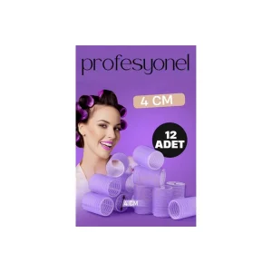 HSNET 4 Cm Bigudi Saç Bigudisi Profesyonel 12 ADET - EMTHBA8890-8365