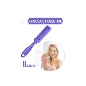 HSNET 2 Jiletli Kırık Saç Düzeltme İnceltme Tarağı - EMTHBA2478-5679