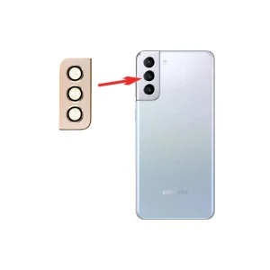 Sm Galaxy S21 Plus G996 Metal Çerçeveli Kamera Lens Koruyucu Full Set-(5775)