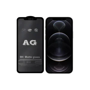 ALLY İPhone 12 Pro Max 6.7inç Full Glue Matte Tempered Cam Ekran Koruyucu-(5775) - EMTHBA4718-354