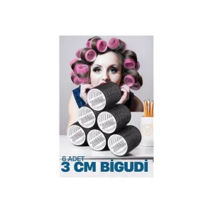 HSNET 3 Cm Bigudi 6 li Paket - EMTHBA2989-8390