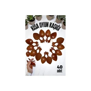 HSNET Kısa Oyun Kaşığı Halk Oyunu Kaşığı - Kına Kaşığı Kısa Saplı Ze - BYOS4890-536