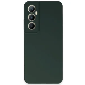 Realme C65 Kılıf First Silikon - Koyu Yeşil-(5796) - EMTHBA8227-7637