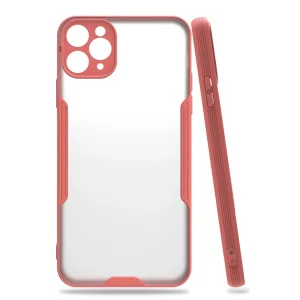 iPhone 11 Pro Max Kılıf Platin Silikon - Pembe-(5796) - EMTHBA8624-1922