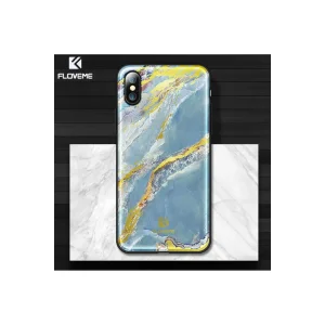 Floveme İPhone X Xs Mermer Desenli Premium Silikon Kılıf-(5775) - EMTHBA7275-3331