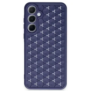 Samsung Galaxy A25 5G Kılıf Petek Silikon Kapak - Lacivert-(5796) - EMTHBA1630-8404