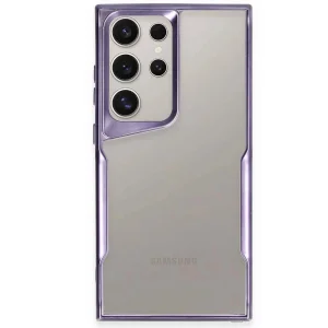 Samsung Galaxy S24 Ultra Kılıf Boyi Silikon Kapak - Derin Mor-(5796) - VOANFD9903-4648