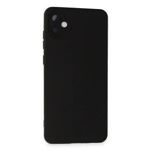 Samsung Galaxy A05 Kılıf Nano içi Kadife Silikon - Siyah-(5796) - EMTHBA1439-3379