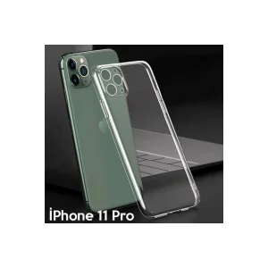 Ally İPhone 11 Pro 5.8 İnch Kamera Korumalı Silikon Kılıf-(5775)