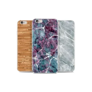 İPhone 7 PlusİPhone 8 Plus Mermer Desenli Soft Silikon Kılıf-(5775) - AYS5747-4024