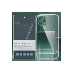 GOR İPhone 11 Pro Max 6.5 inch Kamera Korumalı Şeffaf Silikon Kılıf-(5775)