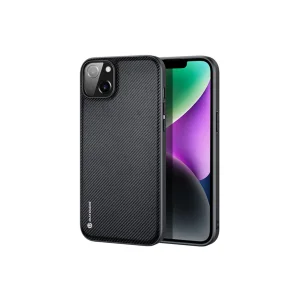 Dux Ducis Fino Serisi iPhone 14 6.1 inç Kılıf Premium Dokuma Silikon Kılıf-(577 - EMTHBA9667-8