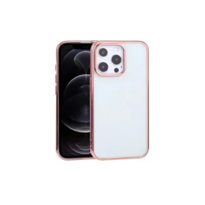 iPhone 13 Pro 6.1inç Lazer Kaplama Renkli Kenar Şeffaf Kılıf-(5775) - EMTHBA4106-2879