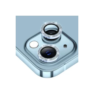 ALLY iPhone 14-14 Plus Diamond Taş İşlemeli Alüminyum Alaşımlı Kamera Lens Ko - EMTHBA4084-3