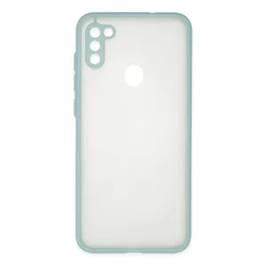 Samsung Galaxy A11 Kılıf Montreal Silikon Kapak - Turkuaz-(5796) - EMTHBA3247-1389