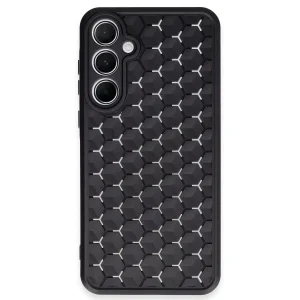 Samsung Galaxy A55 5G Kılıf Petek Silikon Kapak - Siyah-(5796) - BISE3273-6200