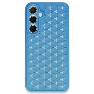 Samsung Galaxy A15 4G Kılıf Petek Silikon Kapak - Mavi-(5796) - EMTHBA5079-3112