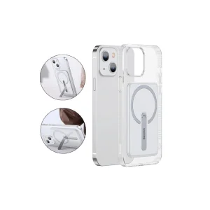 iPhone 13 6.1inç Manyetik Magsafe Standlı Silikon Kılıf-(5775) - LOHO9090-4022