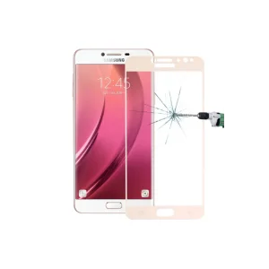 SM Galaxy C8 J7+ Plus 3D Full Kaplama Kırılmaz Cam Ekran Koruyucu-(5775) - EMTHBA6558-4700