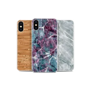 Ally İphone X Xs Mermer Desenli Soft Silikon Kılıf-(5775) - EMTHBA1866-5467