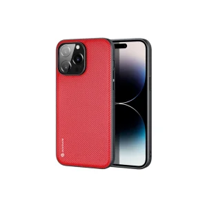 Dux Ducis Fino Serisi iPhone 14 Pro 6.1 inç Kılıf Premium Dokuma Silikon Kılıf- - EMTHBA5875-8