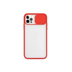 Ally İPhone 12 Pro 6.1 Kamera koruyucu Sürgülü Şeffaf Kılıf-(5775) - captainsmoda5770-3859