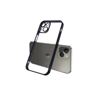 ALLY Fashion Series iPhone 13 6.1inç Kılıf Renkli Kenar Lazer Çerçeveli Silikon - EMTHBA3980-3