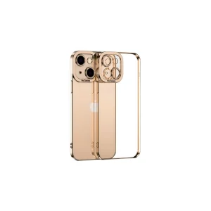 ALLY Fashion Series iPhone 13 6.1inç Kılıf Renkli Kenar Lazer Çerçeveli Silikon - EMTHBA5630-5