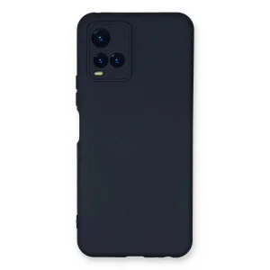Vivo Y21S Kılıf Nano içi Kadife Silikon - Lacivert-(5796) - EMTHBA4759-9864