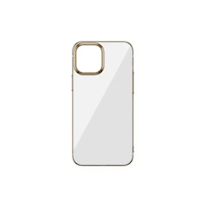 Glitter İPhone 12/12 Pro Şeffaf Lüx Silikon Kılıf Soft TPU Kılıf-(5775) - EMTHBA6421-4843