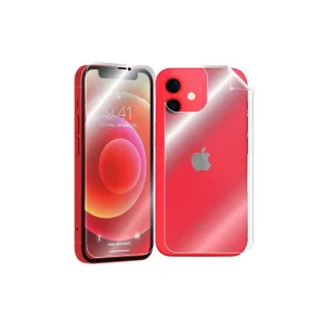 İPhone 12 Mini 5.4 Film Ön Arka Full Koruyucu Membran Nano Hidrojel Koruyucu Set-( - EMTHBA2402-4