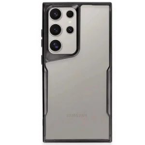 Samsung Galaxy S24 Ultra Kılıf Boyi Silikon Kapak - Siyah-(5796) - EMTHBA1009-3140