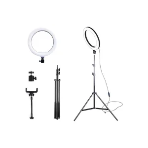 ALLY 10 İnch Halka Led Tripod(1.30M)Youtuber Video Selfie Stüdyo Makyaj Işığı- - EMTHBA6197-5