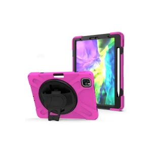 iPad Air 4. Nesil 10.9 Kılıf Shockproof 3 Katmanlı Standlı Zırh Kılıf Kalem Y - EMTHBA6668-1