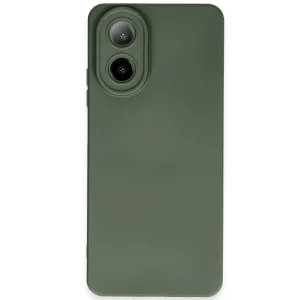 Oppo A38 Kılıf Nano içi Kadife Silikon - Koyu Yeşil-(5796) - EMTHBA1532-7803