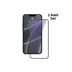 iPhone 13 Pro Max 0.3mm Full Çerçeve Cam Ekran Koruyucu 2 Adet Set-(5775) - najmaddin1493-6127