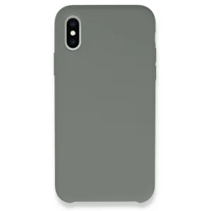 iPhone XS Max Kılıf Lansman Legant Silikon - Gri-(5796) - EMTHBA6844-5996