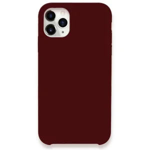 iPhone 11 Pro Max Kılıf Lansman Legant Silikon - Bordo-(5796) - EMTHBA2965-4046