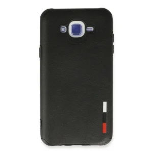 Samsung Galaxy J7 Kılıf Loop Deri Silikon - Siyah-(5796) - EMTHBA4064-1080