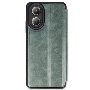 Oppo A38 Kılıf Flip Cover - Koyu Yeşil-(5796) - EMTHBA9726-1719