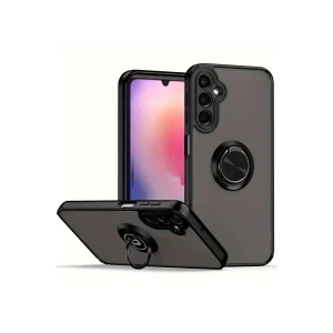 Samsung Galaxy A16 5G Kılıf Montreal Yüzüklü Silikon Kapak - Siyah-(5796) - EMTHBA2866-7340