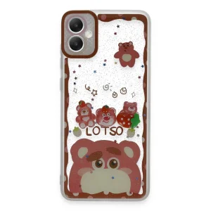 Samsung Galaxy A05 Kılıf Sweet Desenli Silikon Kapak - Pembe-(5796) - EMTHBA2287-9679