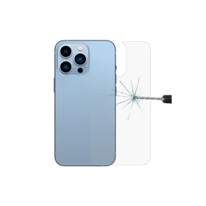 Ally iPhone 13 Pro Max 6.7 Tempered Şeffaf Arka Cam Koruyucu-(5775) - EMTHBA7286-5192