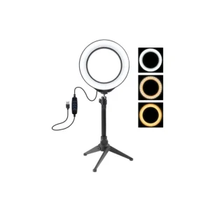 PULUZ 6.2CM PKT3032 Led Işık 16cm Stand YoutuberCanlı Yayın Selfie TikTok Makeup - Ckg2843-9996